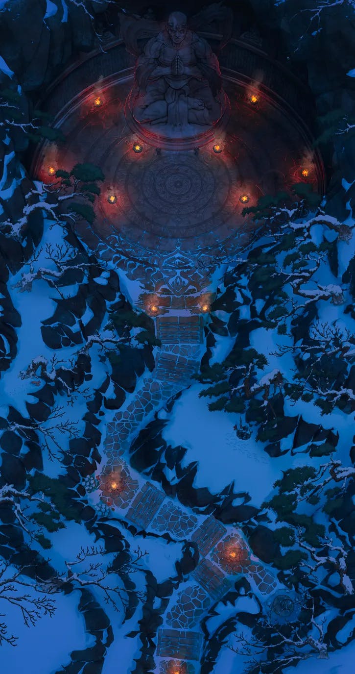 Cave Temple map, Original Night variant