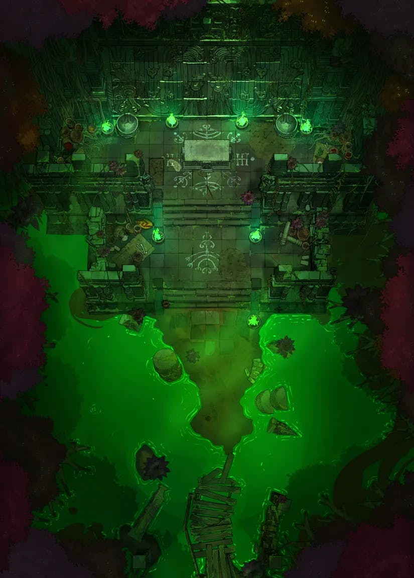 Jungle Temple Entrance map, Closed Toxic variant