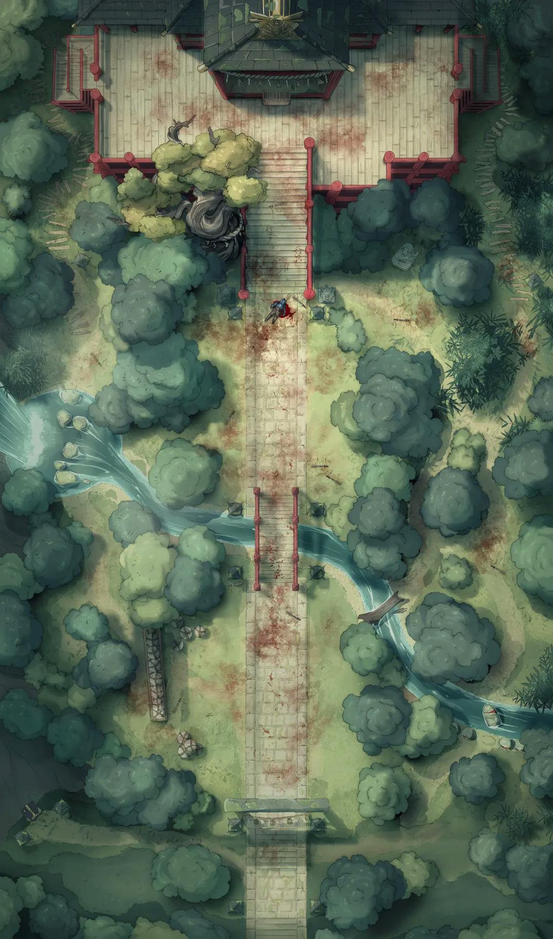 Forest Shrine Festival map, Lone Samurai Massacre Day variant