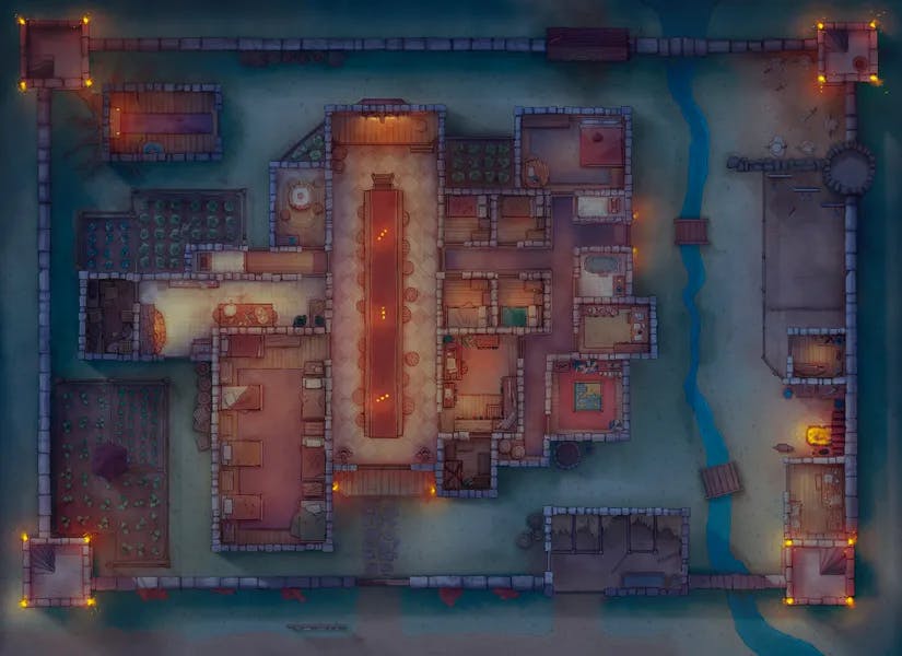 Adventurers' Guildhall map, Original High Light Night variant thumbnail