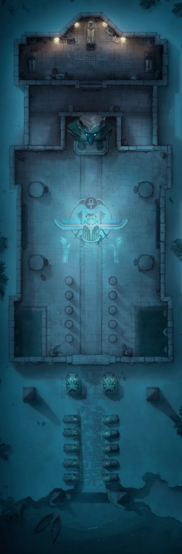 Pharaoh's Tomb map, Guardians Night variant
