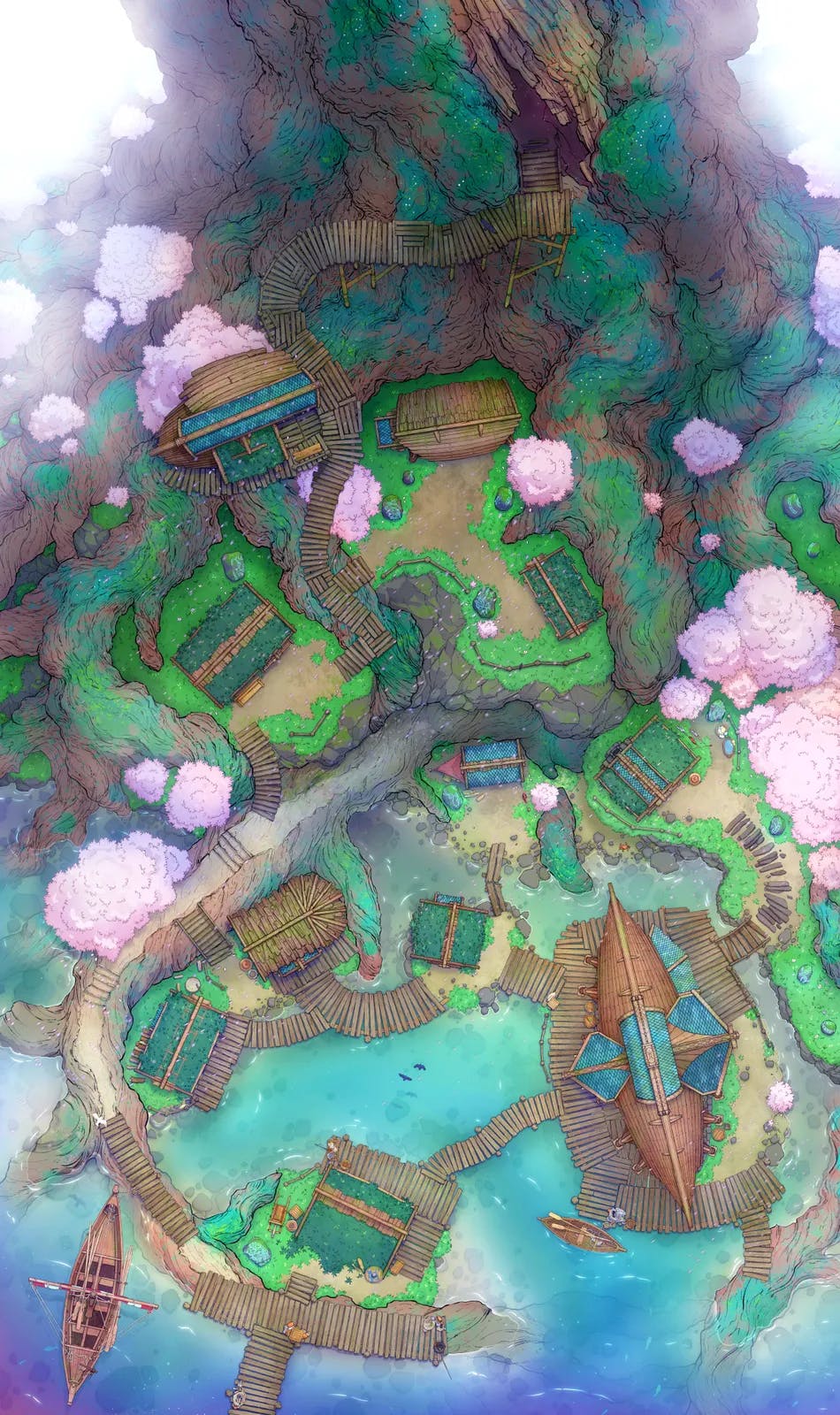 Yggdrasil Village map, Spring variant thumbnail