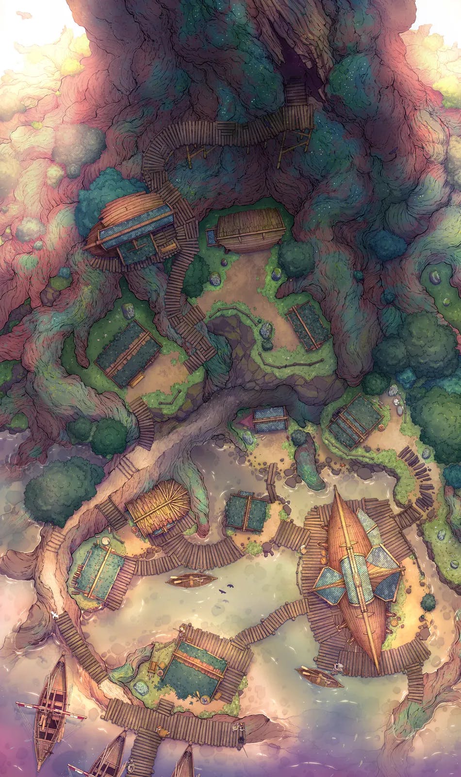 Yggdrasil Village map, Sunset variant thumbnail