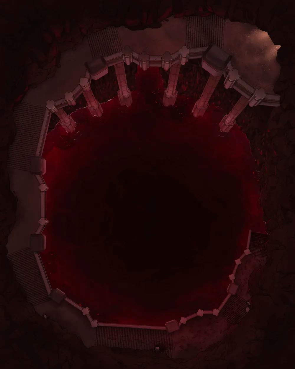 Lich Catacomb map, Blood Pool variant