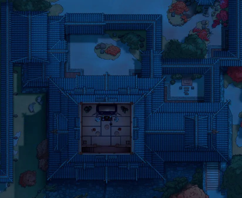 Japanese Castle Interior map, Floor 05 Dark Night variant thumbnail