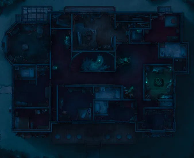 Grand Hunter's House map, Upper Floor Haunted variant thumbnail