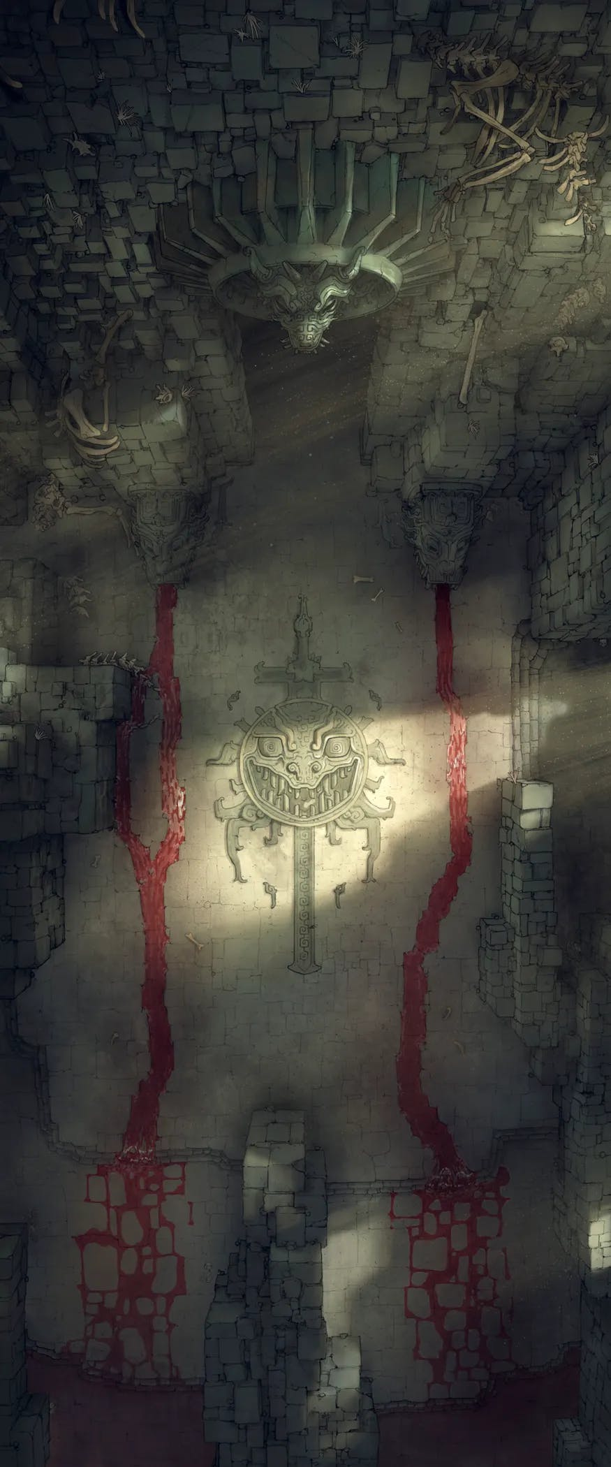 Dracolich Lair map, Blood Temple variant thumbnail