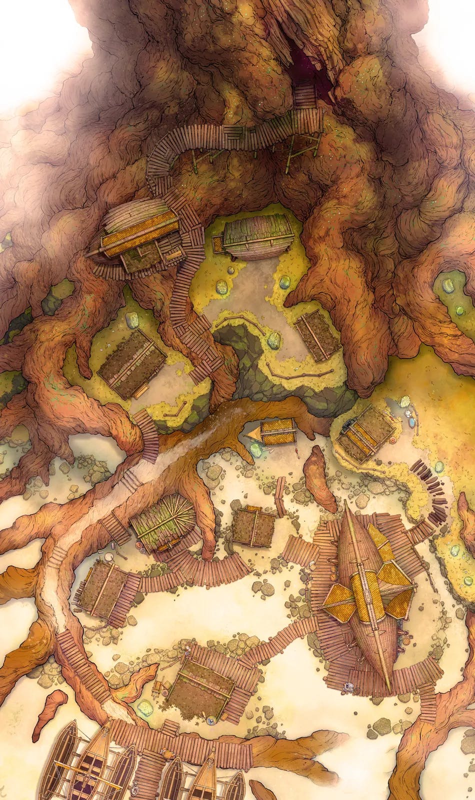 Yggdrasil Village map, Desert variant
