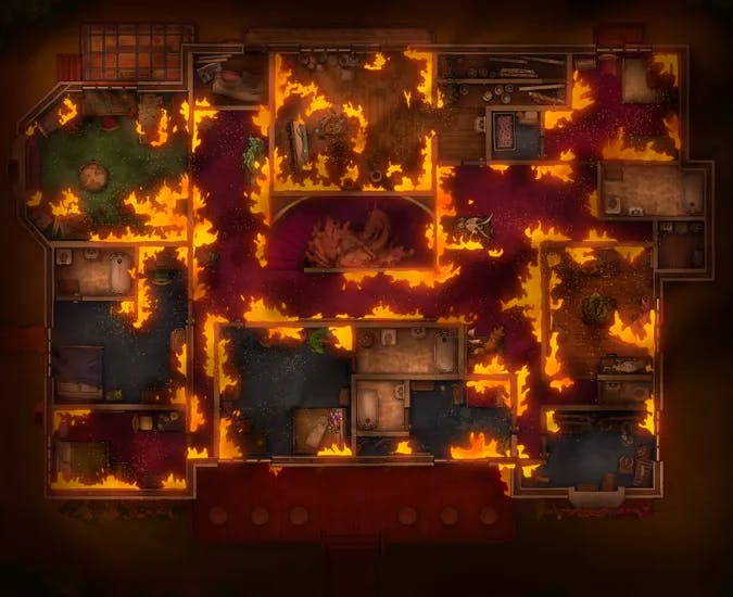 Grand Hunter's House map, Upper Floor Fire variant thumbnail