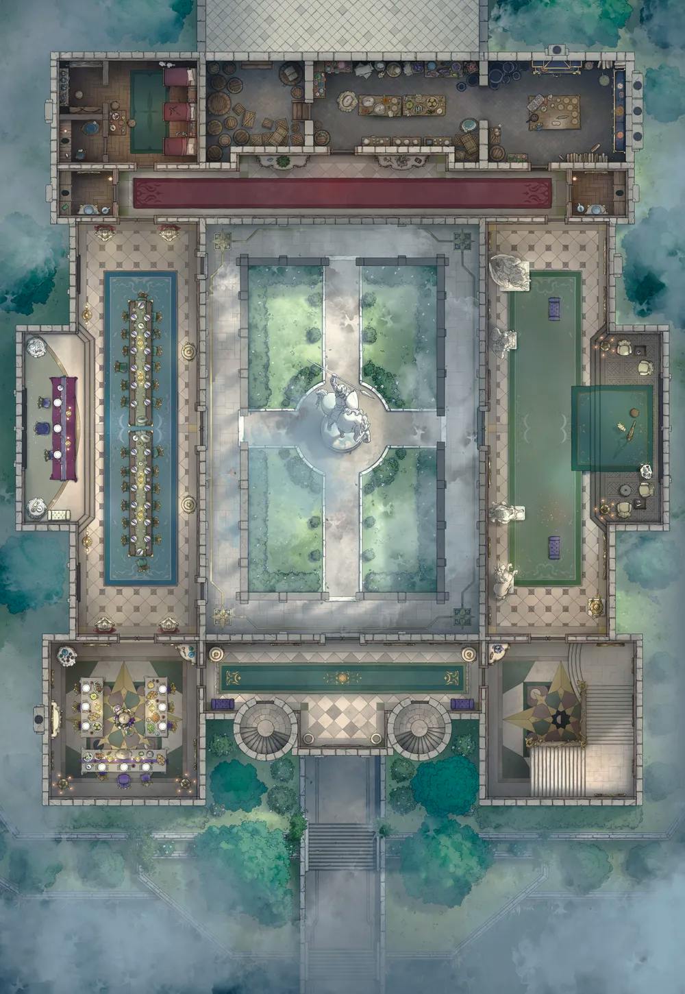 Palace Inner Court map, First Floor Fog variant