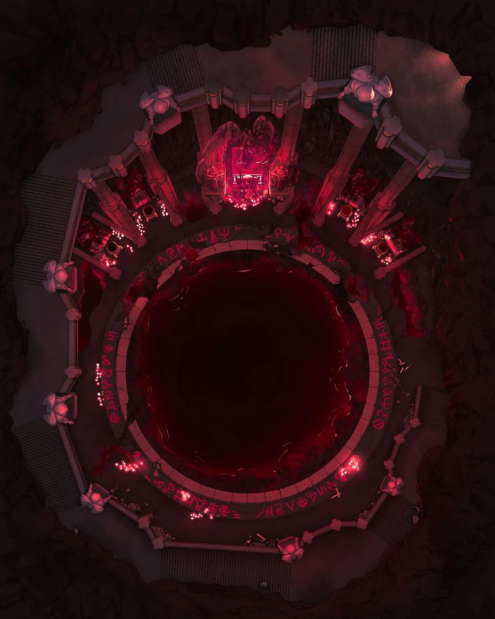 Lich Catacomb map, Blood Pit variant