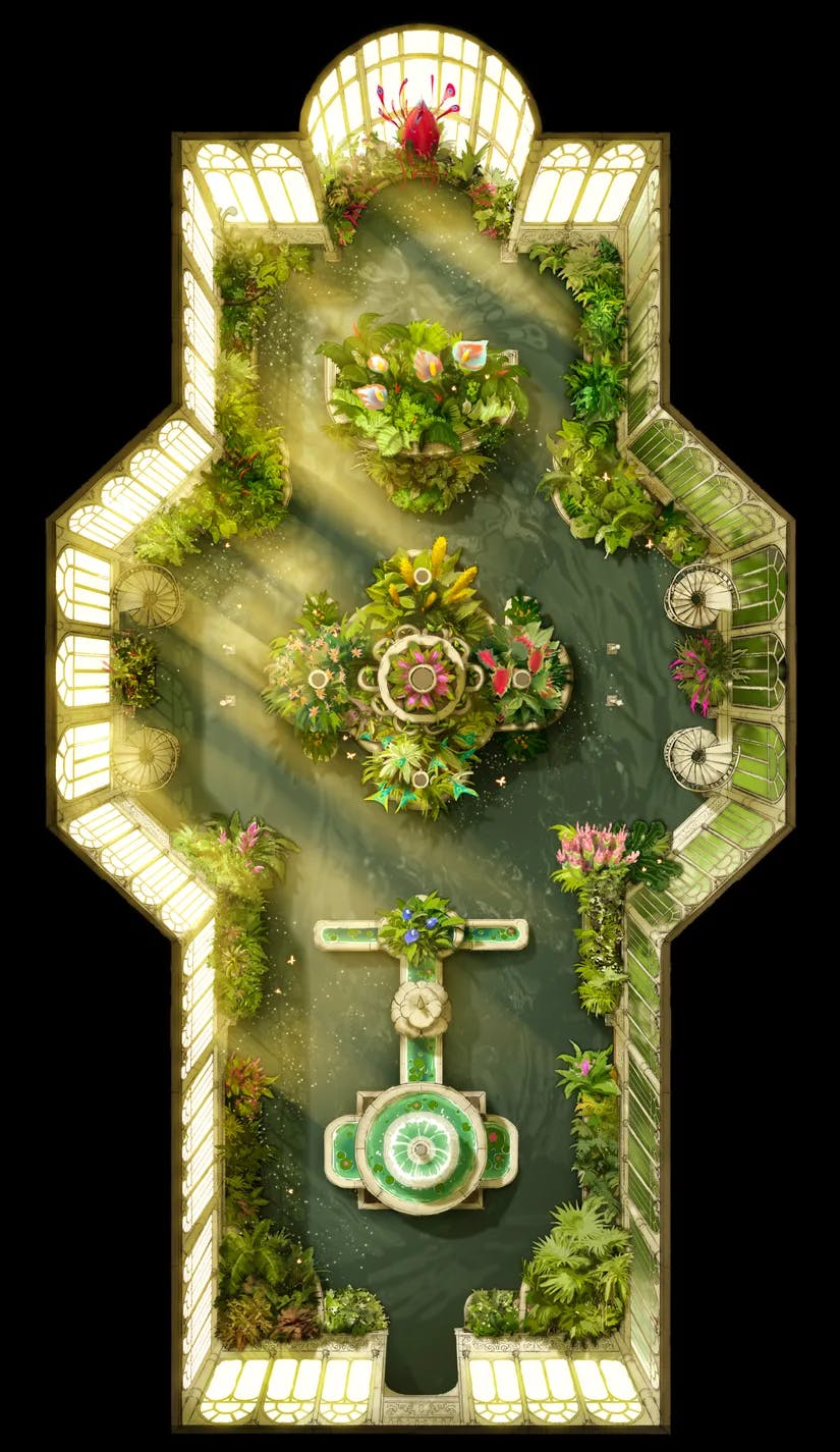 Victorian Greenhouse map, Flooded variant