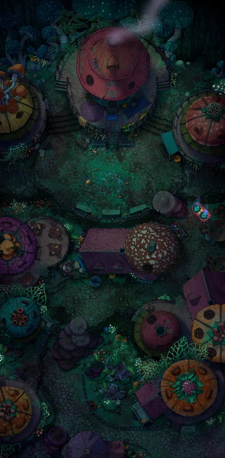 Gnome City Centre map, No Crystals Night variant thumbnail