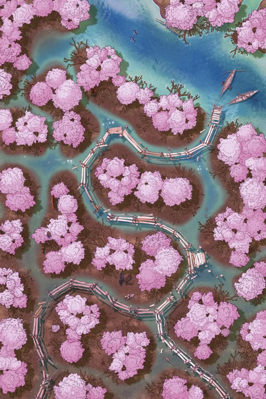 Mangrove Forest map, Spring variant thumbnail