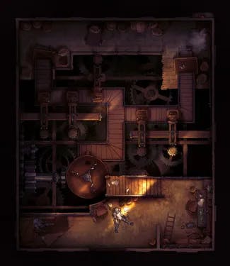 Bone Mill Interior map, Secret Warforged Factory variant