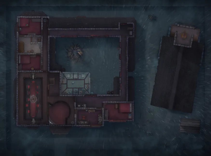 Vampire Mansion map, Rain Top Floor Day variant thumbnail