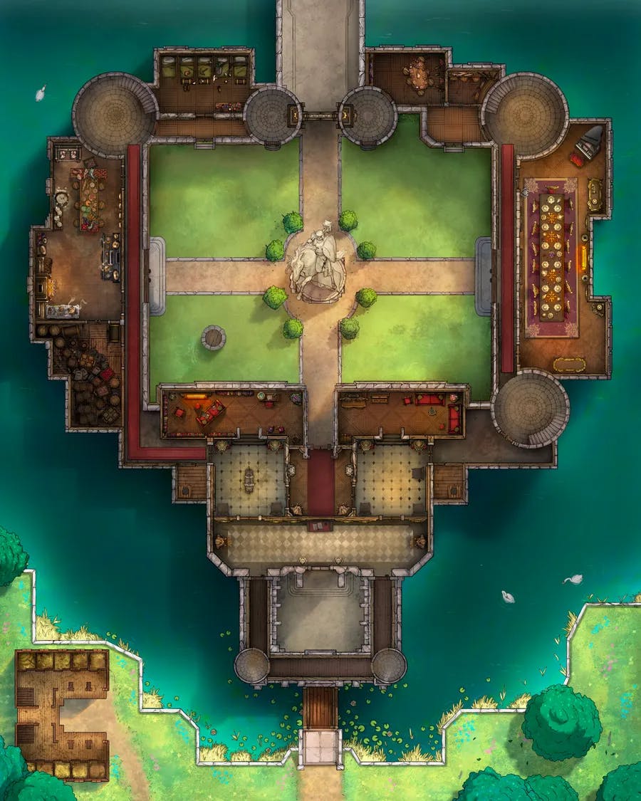 Palace Outer Court map, First Floor Original Day variant