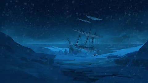 Arctic Expedition map, Ocean Night variant