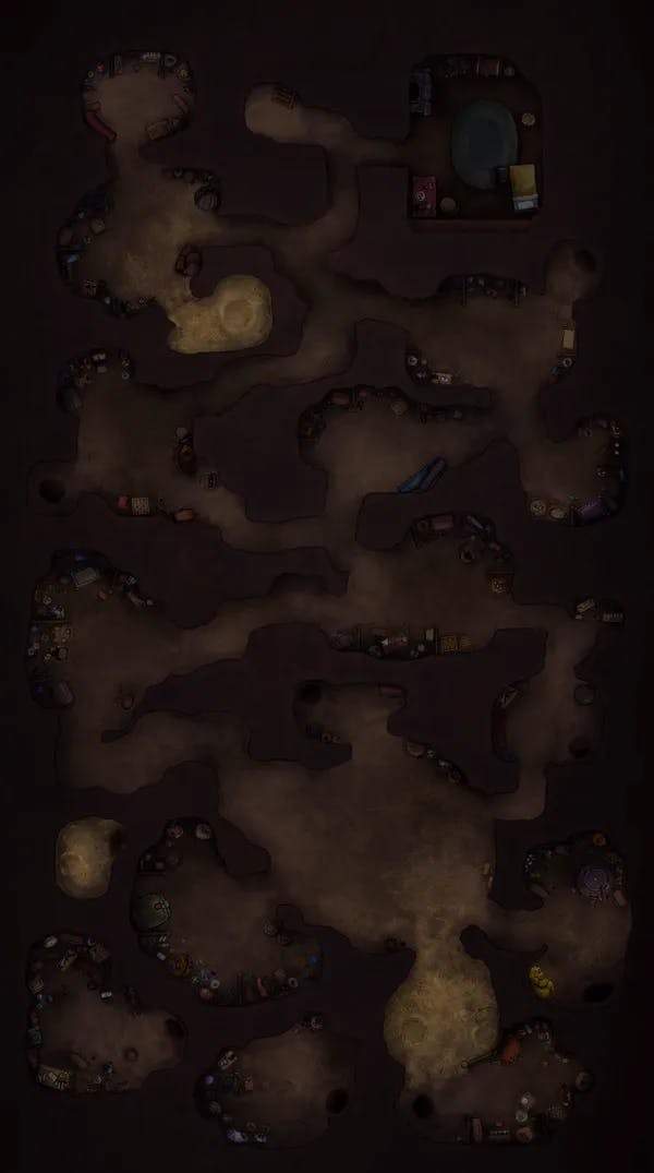 Badger Hill Underground map, Dark variant thumbnail