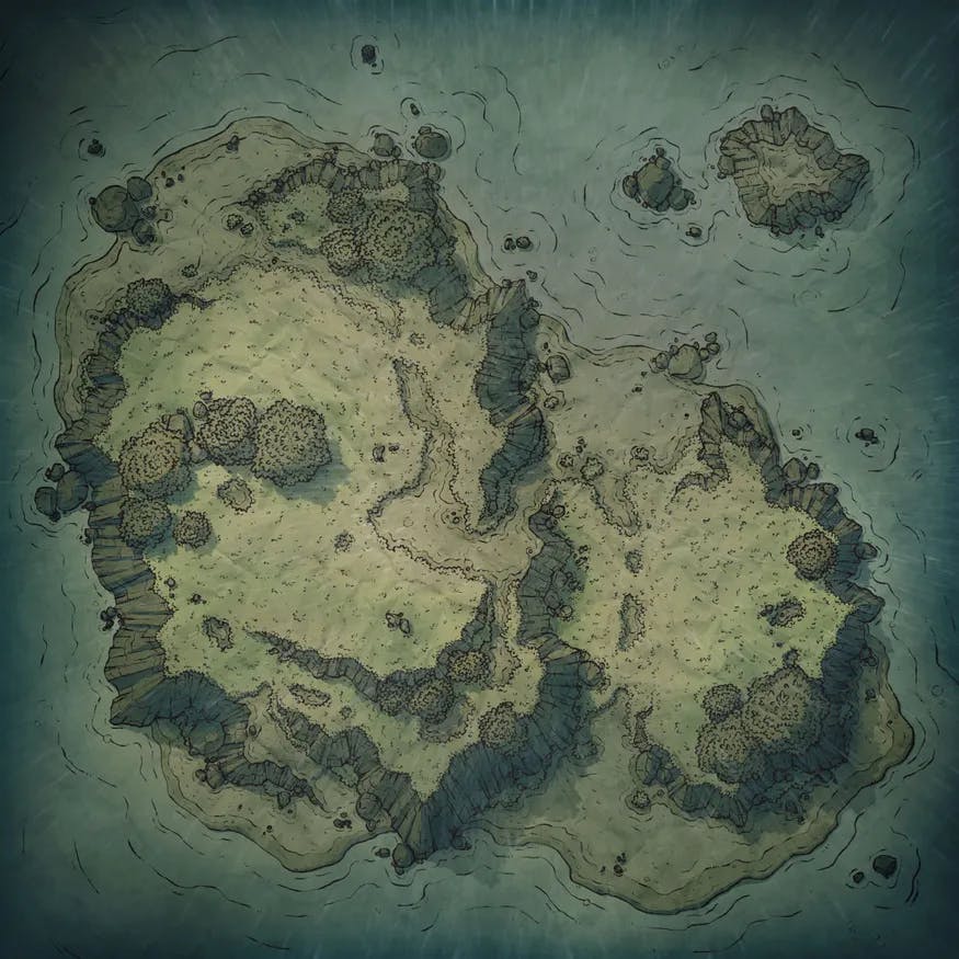 Island Fort map, Rain variant thumbnail