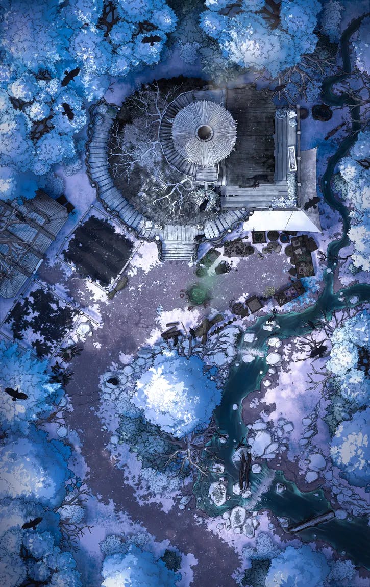Hidden Witch's Hut map, Winter variant thumbnail