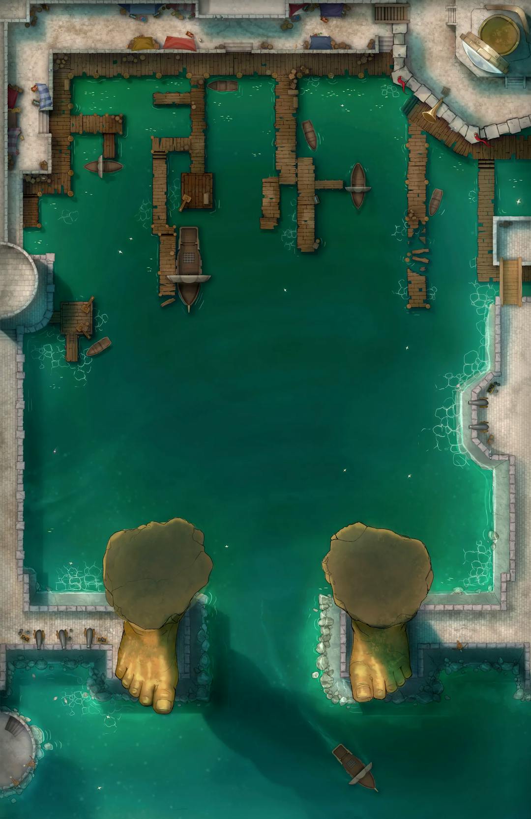 Colossus Port map, Original Day variant