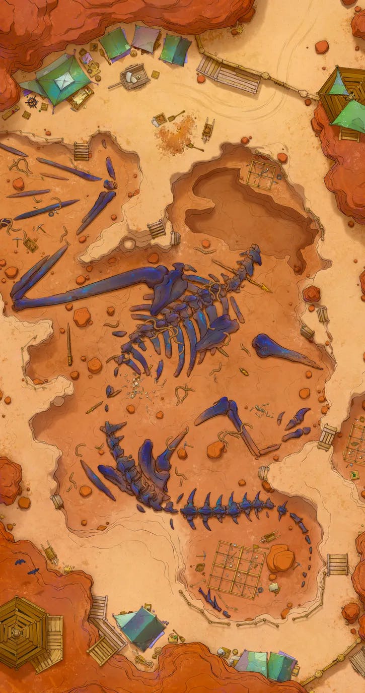 Archaeological Dig map, No Dragon Head Day variant thumbnail