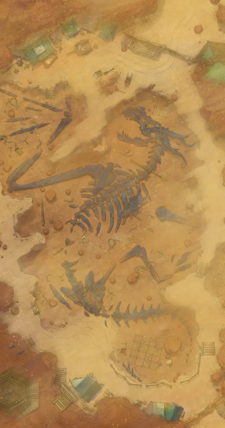 Archaeological Dig map, Sandstorm variant