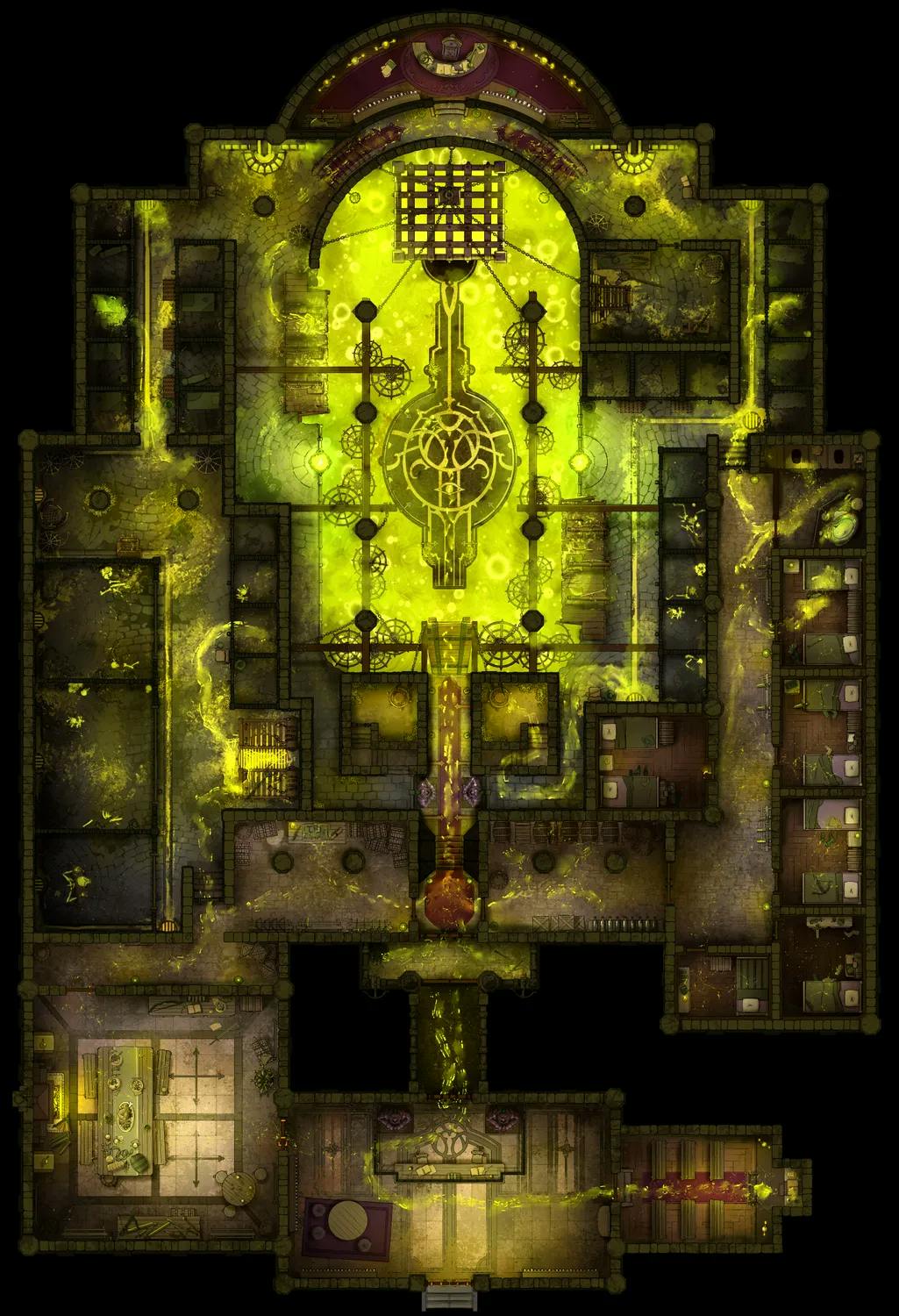 Medieval Jail map, Toxic Lime variant