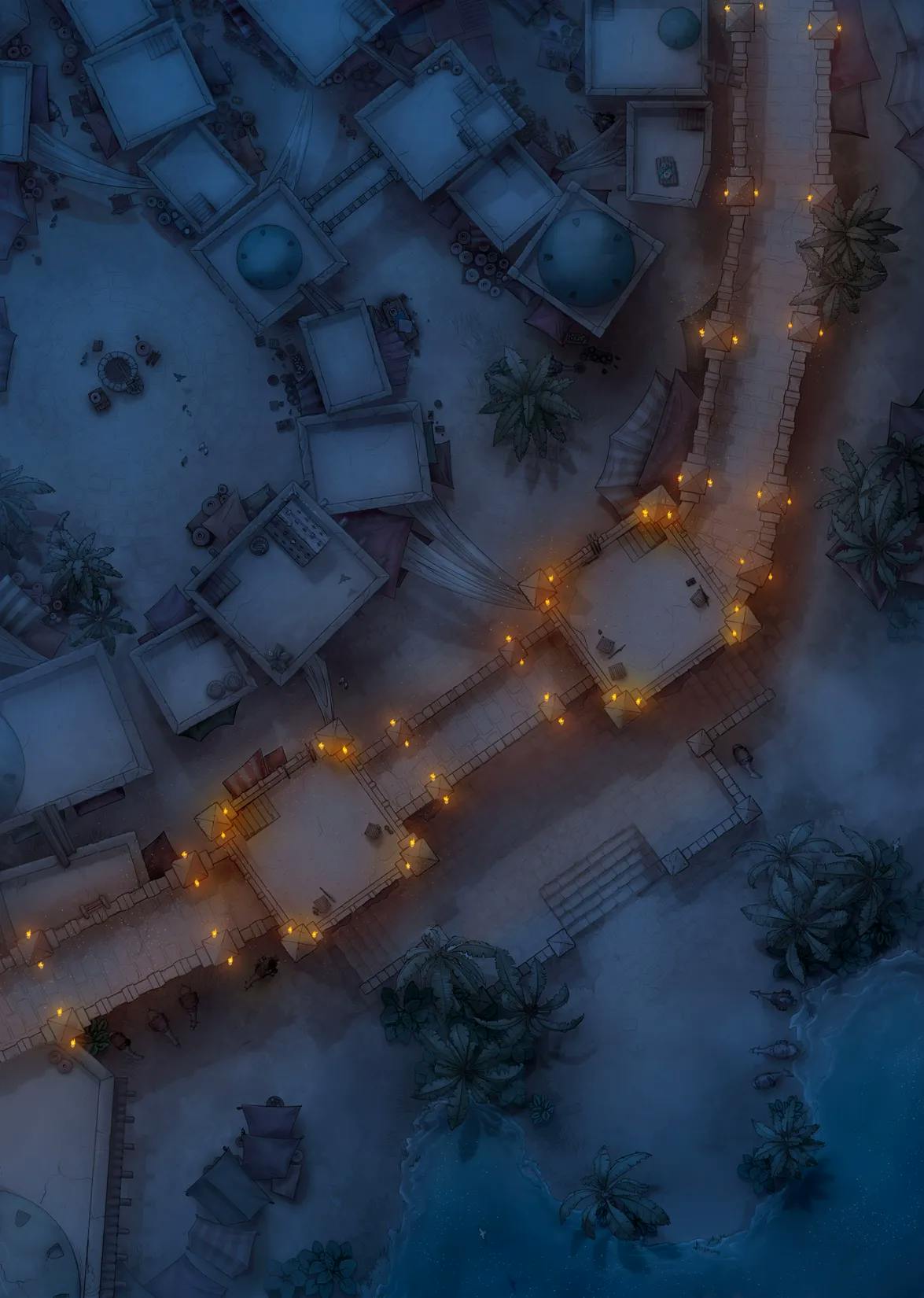 Oasis City map, Torches Night variant thumbnail