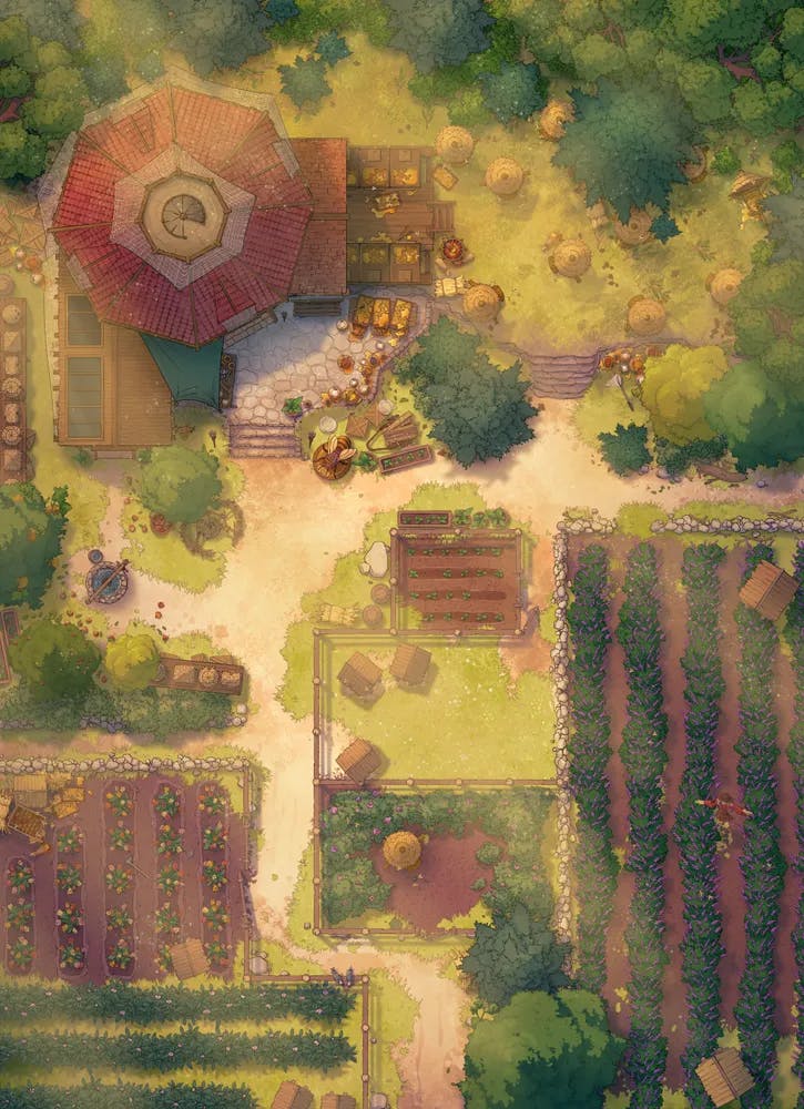 Tranquil Apiary map, Sunset variant thumbnail