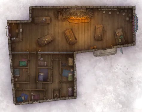 City Streets map, Venerable Swordsman Inn Ground Floor Snow variant thumbnail
