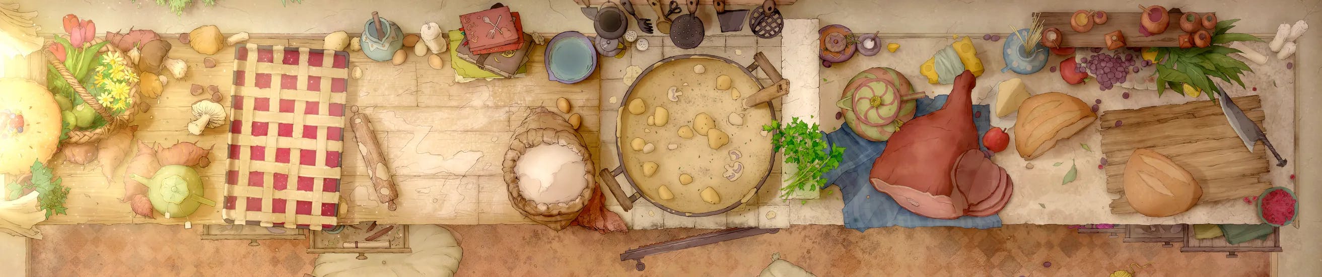 Giant Kitchen map, Original Day variant
