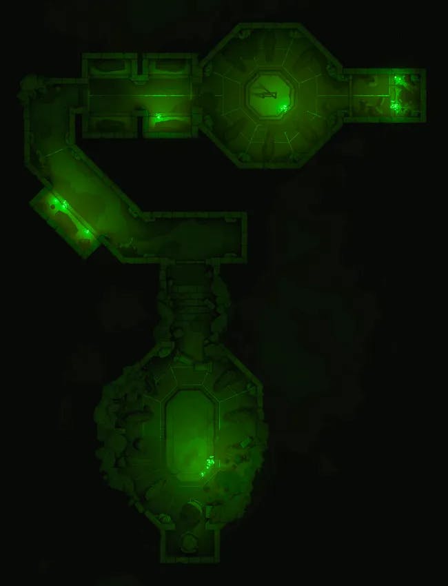 Forgotten Chapel Crypt map, Greenlight variant