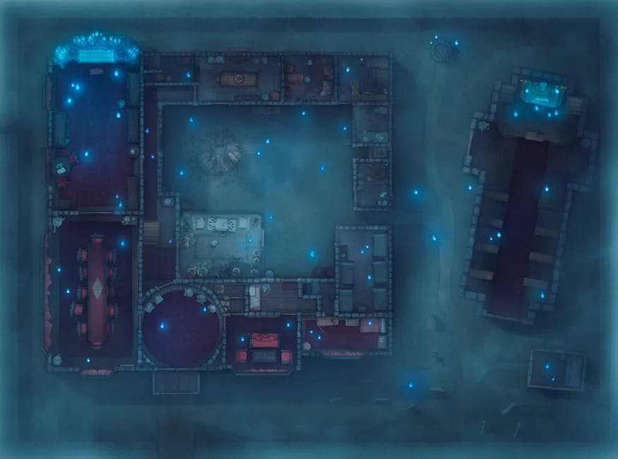Vampire Mansion map, Ground Ghost variant