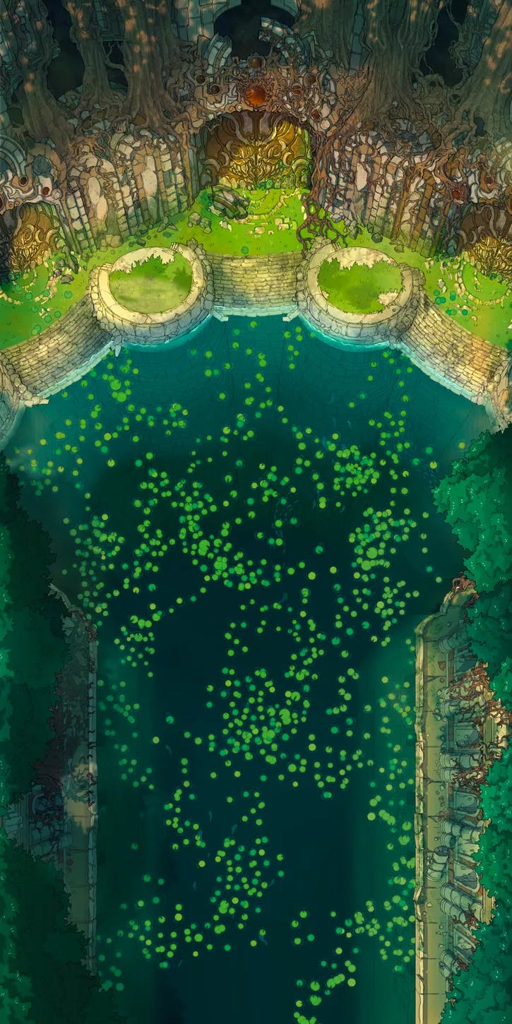Flooded Fey Ruins map, Lilypad River variant thumbnail