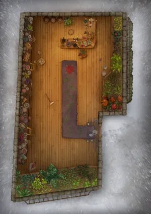 City Streets map, Apothecary Ground Floor Snow variant