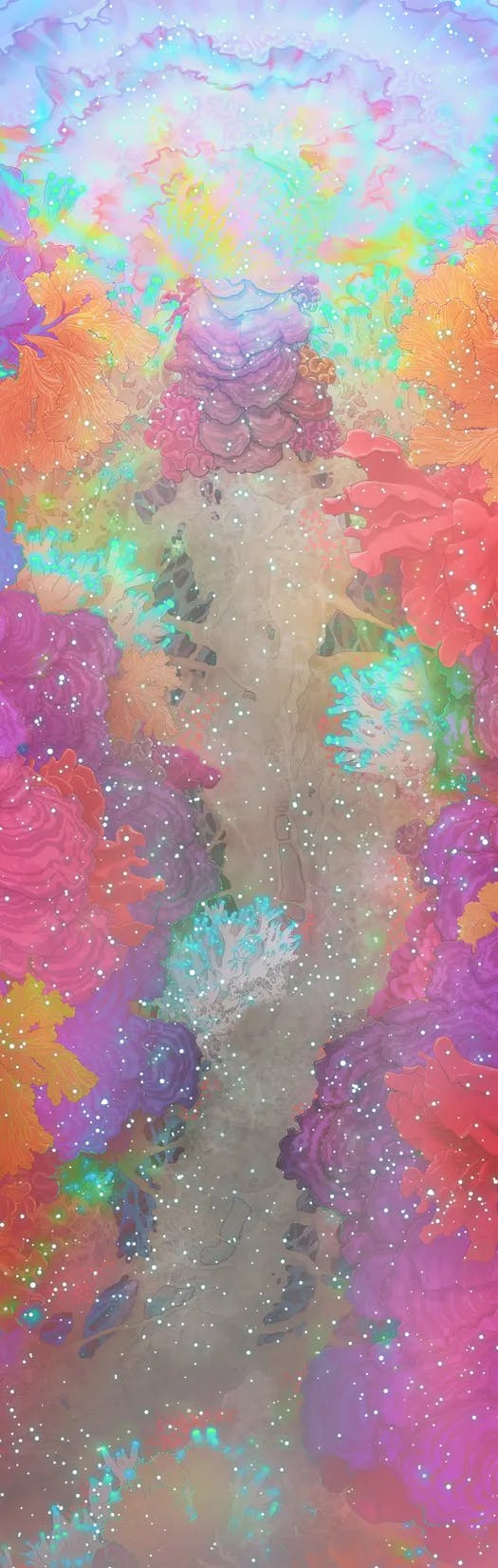 Mycelial Gate map, Colour Bloom variant