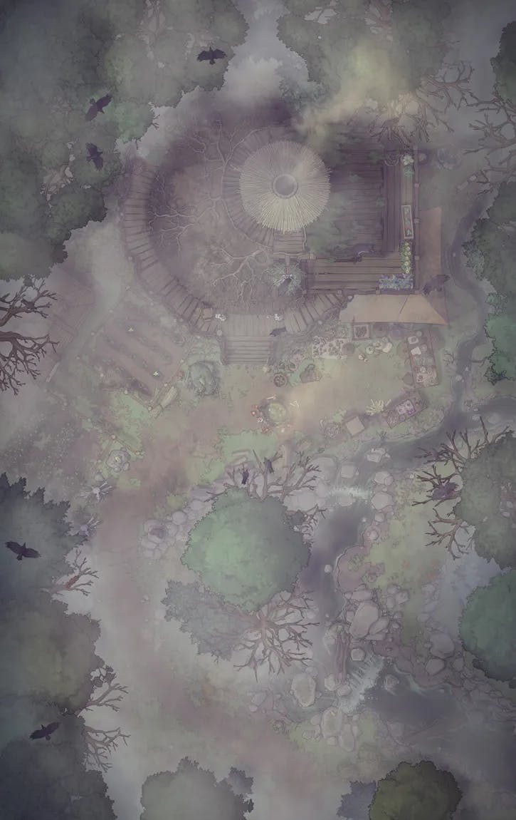 Hidden Witch's Hut map, Fog variant
