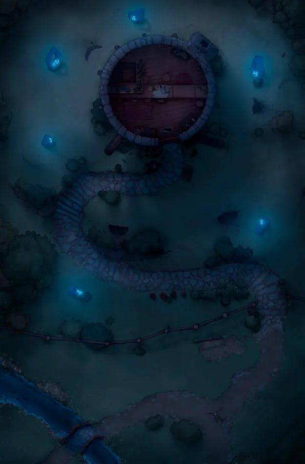 Badger Hill map, Glow Stones variant