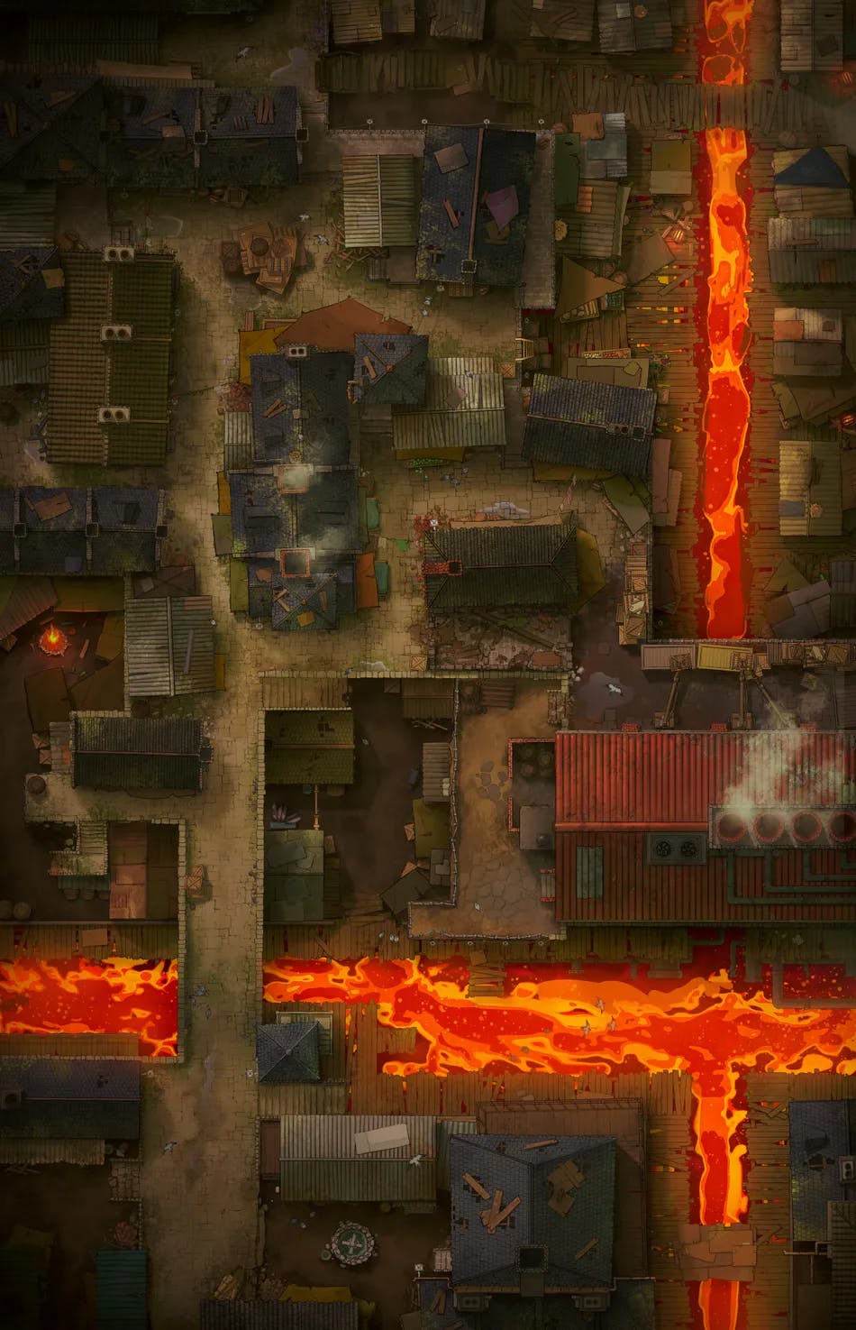 Slum District map, Lava variant