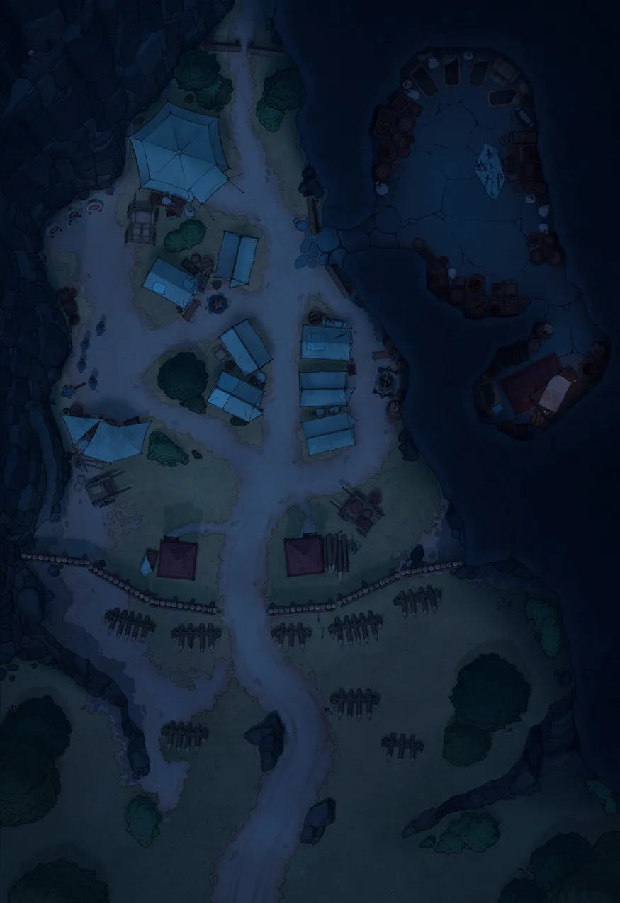 Rebel Camp map, Original Night variant