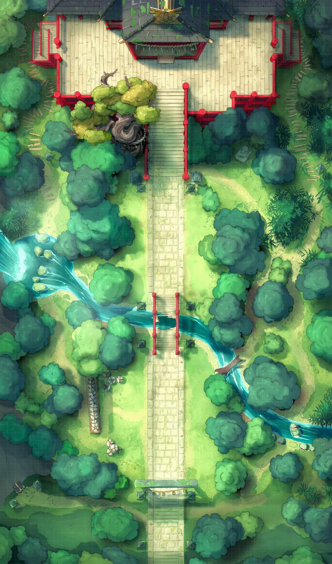 Forest Shrine Festival map, Broken Bridge variant thumbnail