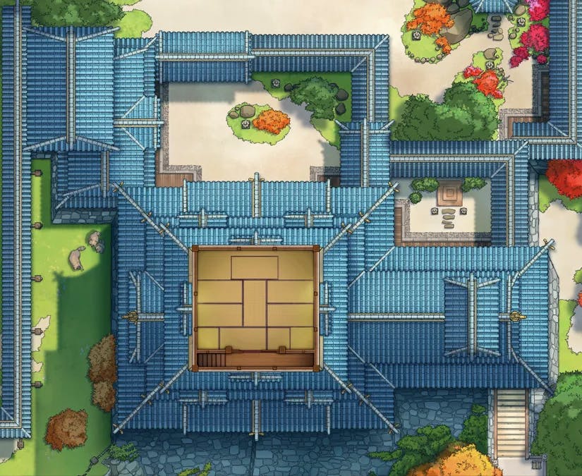 Japanese Castle Interior map, Floor 05 Empty Day variant thumbnail