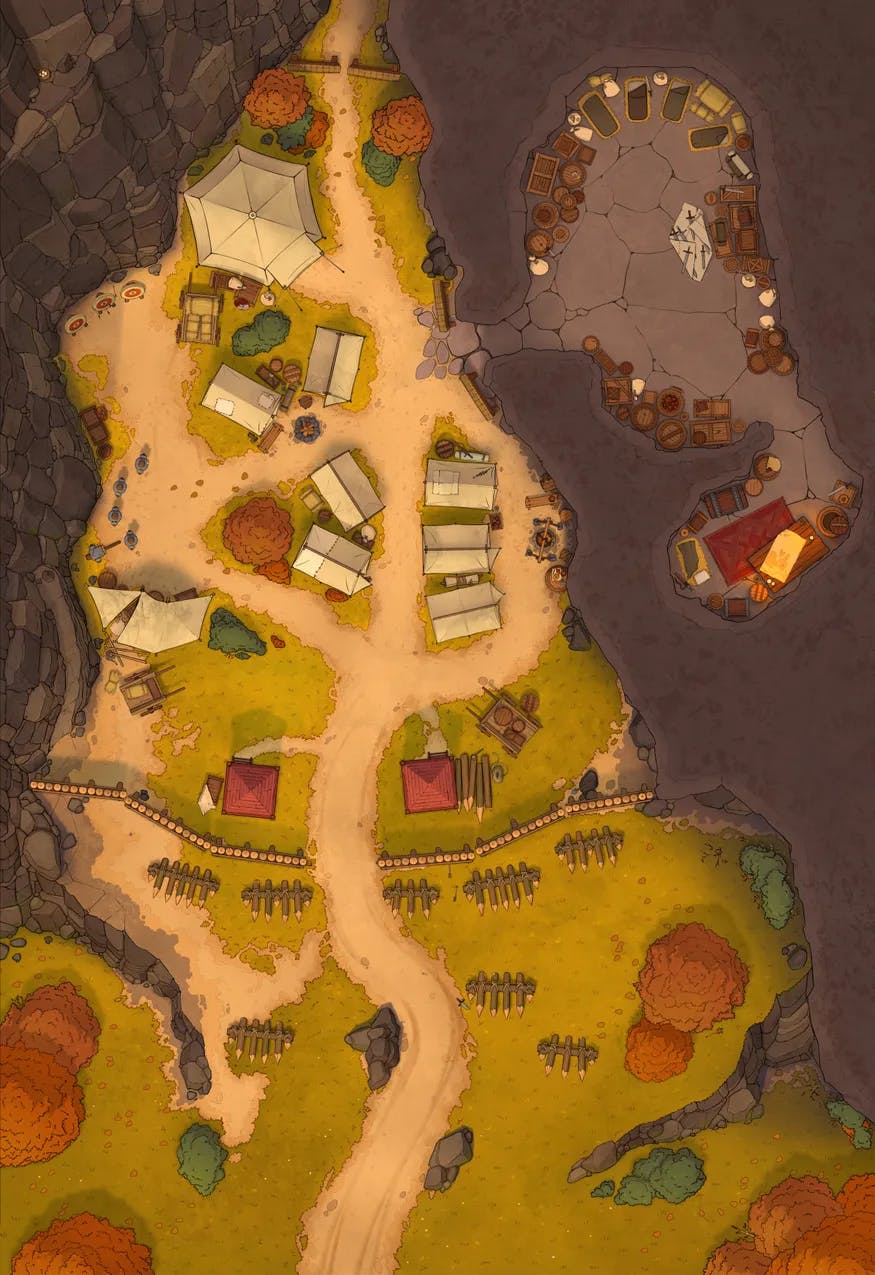 Rebel Camp map, Autumn variant