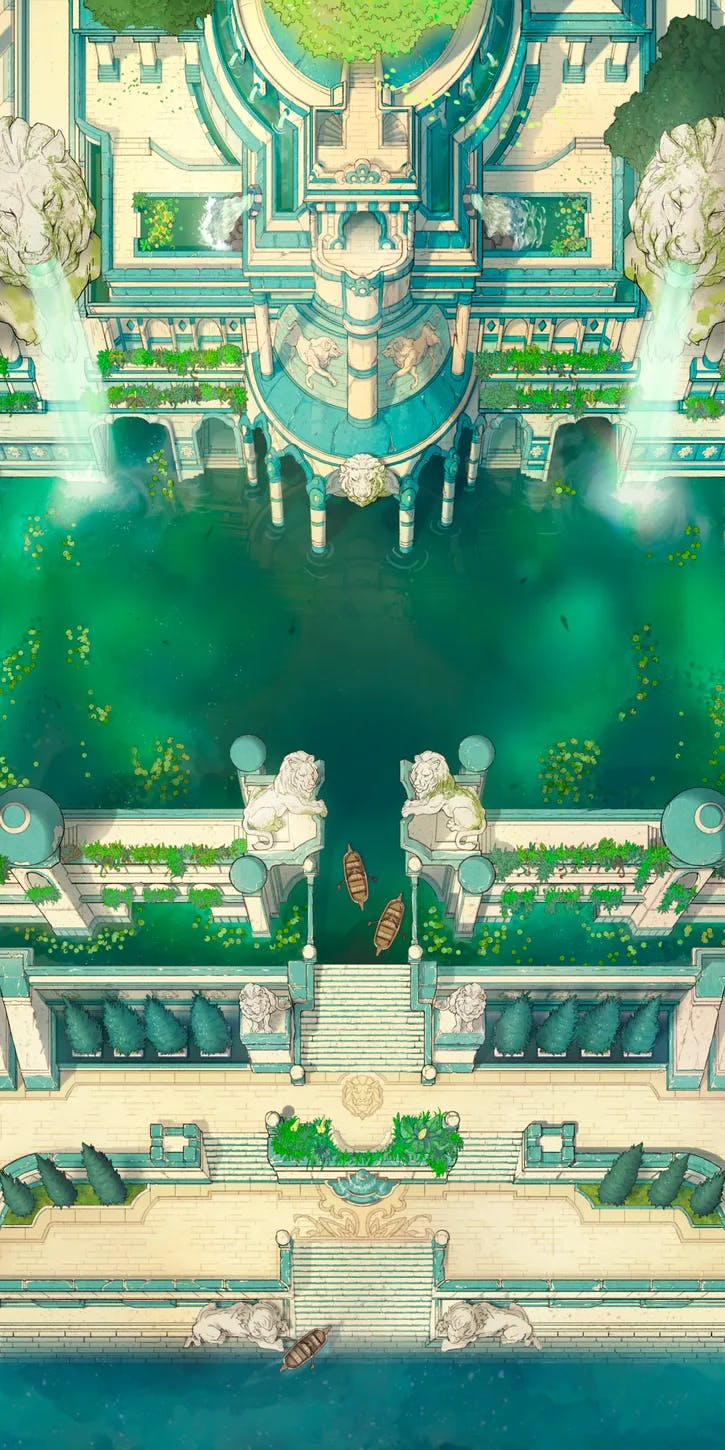Hanging Gardens map, Water Temple variant