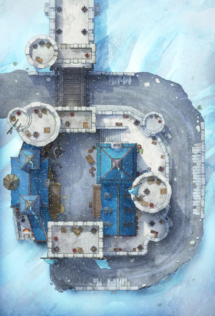 Riverwood Toll Castle map, Arctic variant thumbnail