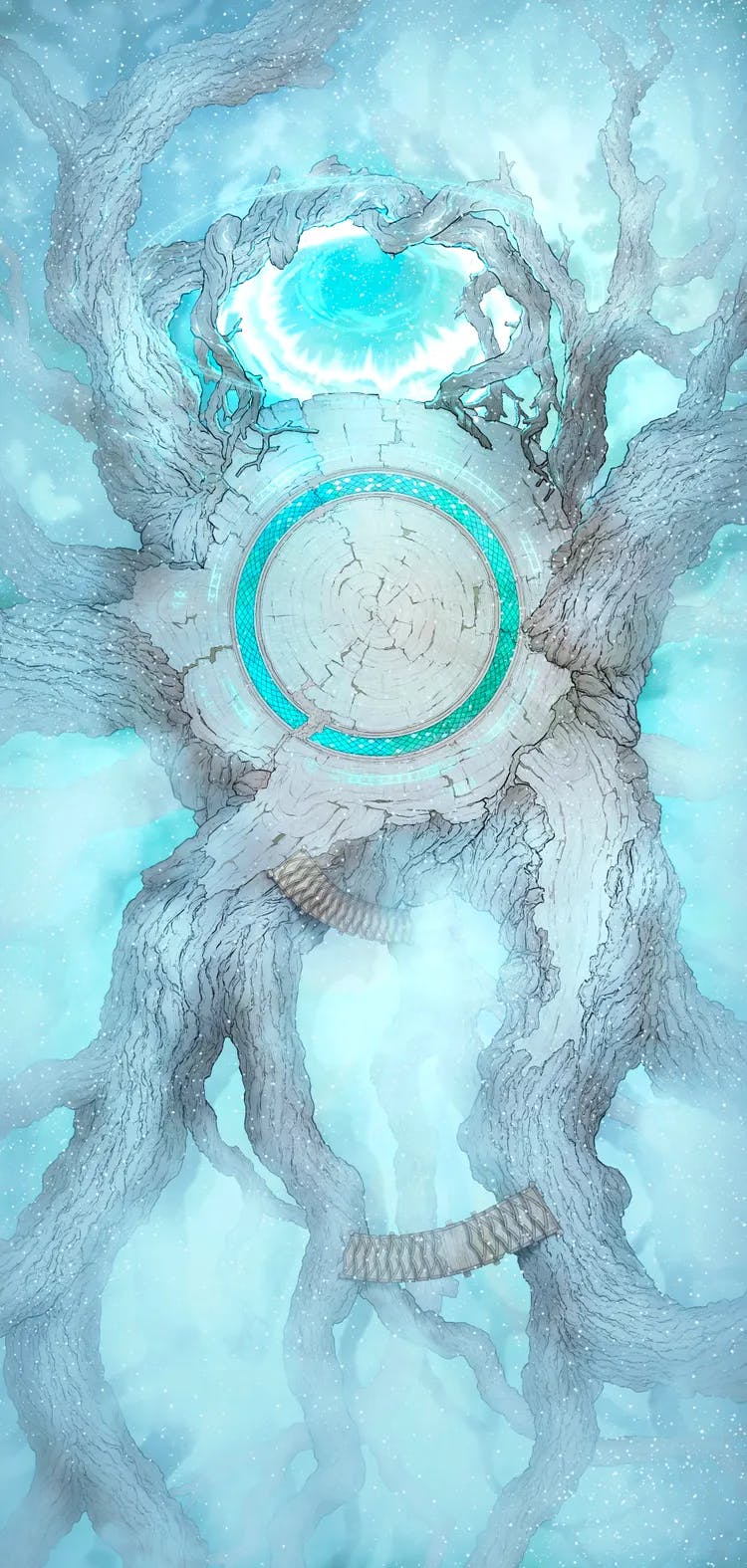 Yggdrasil Treetop map, Winter variant
