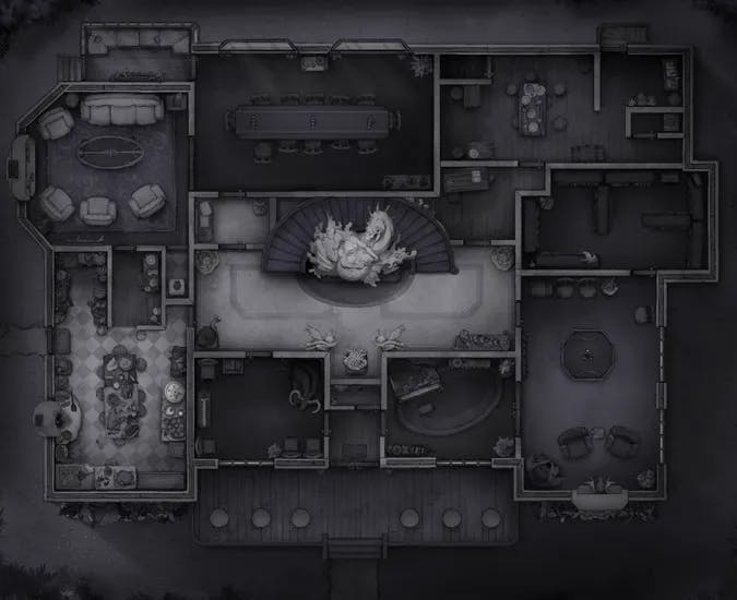 Grand Hunter's House map, Ground Floor Shadow Realm variant