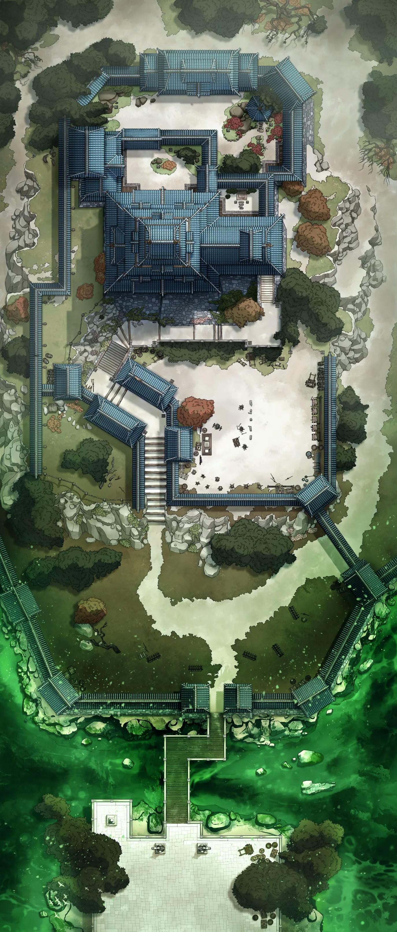 Japanese Castle Exterior map, Toxic River variant thumbnail